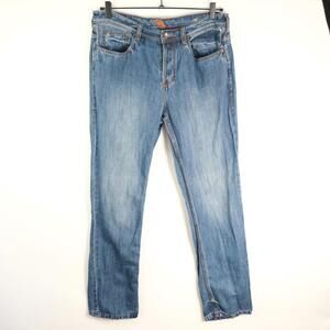 Tommy Bahama Jeans Cozumel Authentic Straight 36x32 Linen Cotton Button Fly